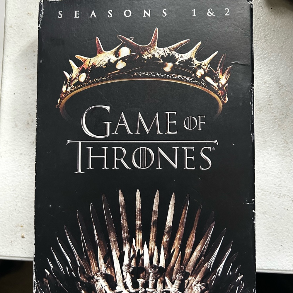 Game of Thrones Seasons 1 & 2 DVD Set - Black and Gold